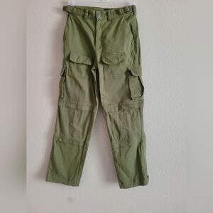 Luxe Women's Green Cargo Pants